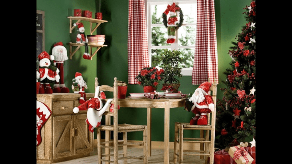 imagen muestra una decoracion de navidad 